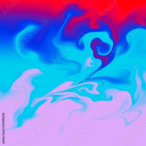 four colors distorted background