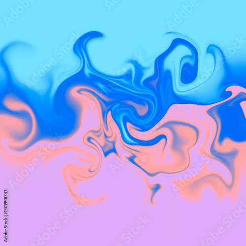 four colors distorted background