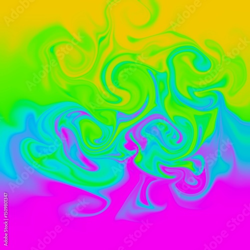 four colors distorted background