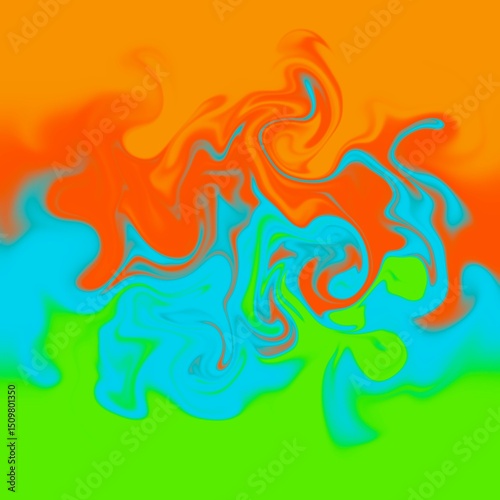 four colors distorted background