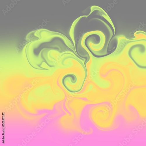four colors distorted background