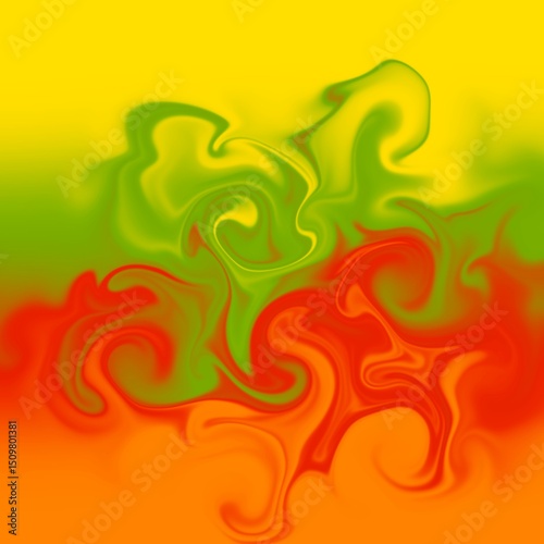 four colors distorted background