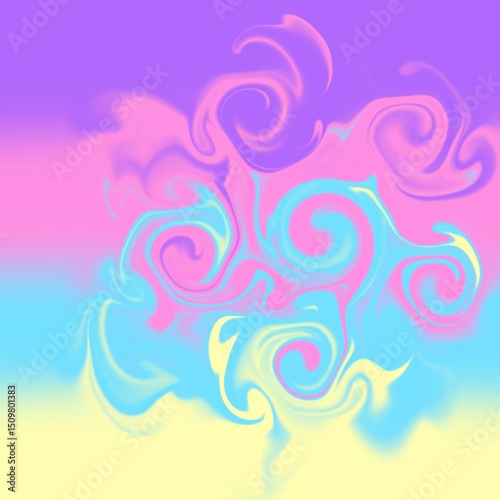 four colors distorted background