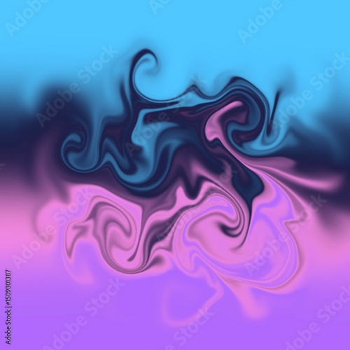 four colors distorted background