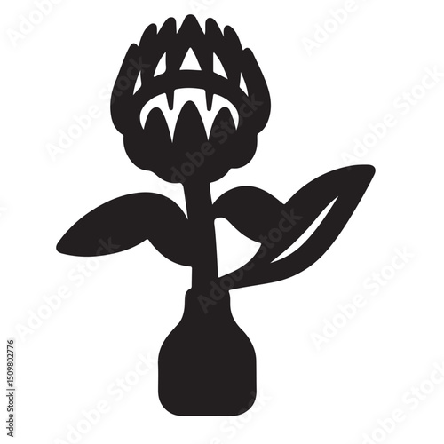 Protea icon in vector. Logotype