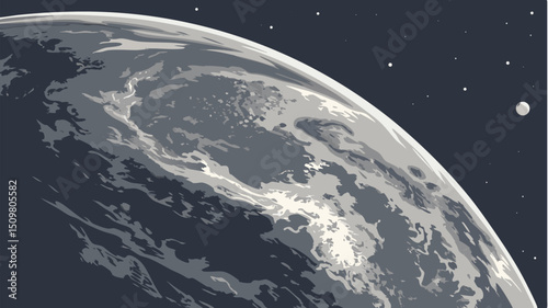 planet earth in space