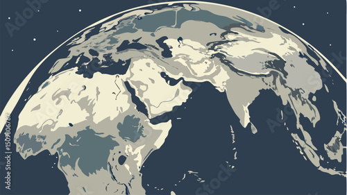 planet earth in space