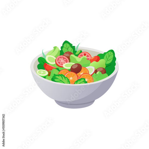 Fresh Vegetable Salad Bowl
