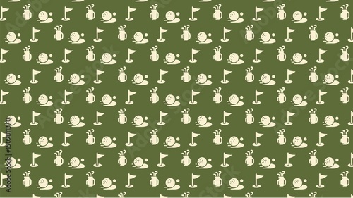 Seamless vector pattern golf design