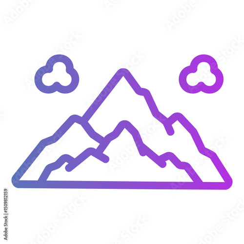 mountain Gradient icon