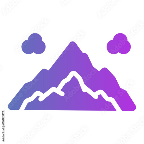 mountain Gradient icon