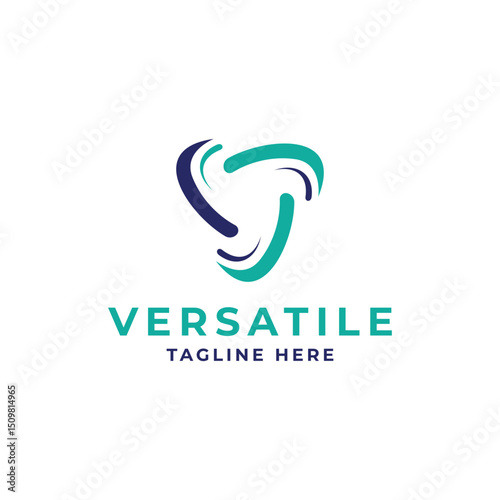 Versatile business logo design solution abstract modern minimal concept 