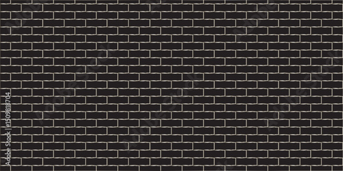 Texture interior Brick wall architecture tiled abstract black block brickwork wall concrete grunge background	