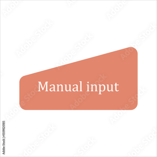 Manual input symbols in flowchat