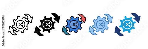 Change Management Icon Element For Design