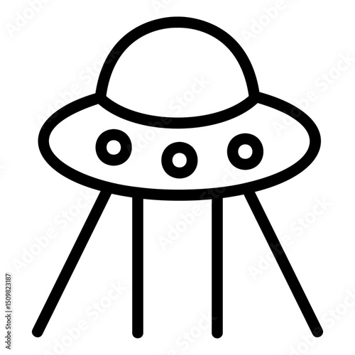 ufo Line Icon