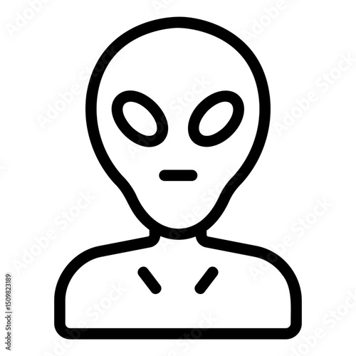 alien Line Icon