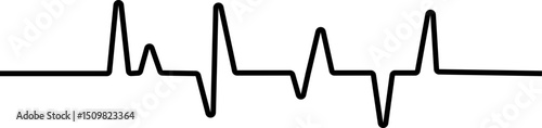 Heart bit rate icon. Monitoring vector isolated on transparent background, medical check heart with EKG, ECG tools measurement. result medical lab sign.