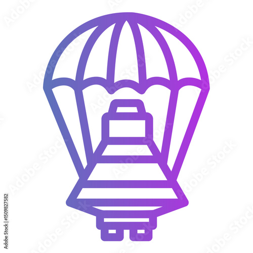 space capsule Gradient icon
