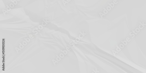 White fabric background. white crumpled paper background texture pattern overlay. wrinkled high resolution arts craft and Seamless white crumpled paper.	

