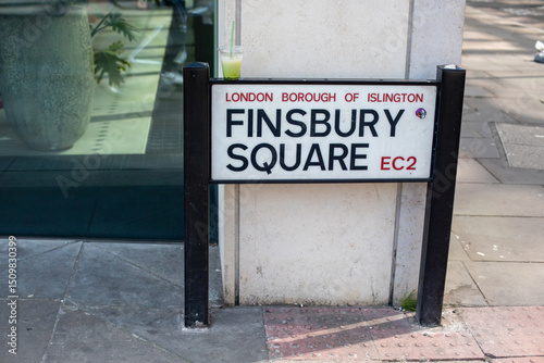 Finsbury Square Sign in London
