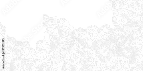 	
Seamless pattern with lines White wave paper curved reliefs abstract background, Abstract topographic contours map background. Abstract black and white topographic contours line.