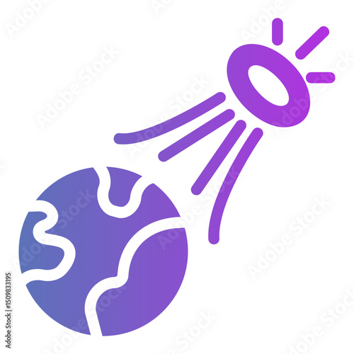 cosmic radiation Gradient icon