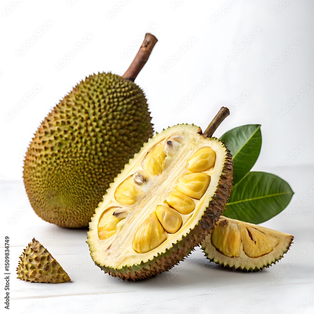 Fototapeta premium Jackfruit on a white background
