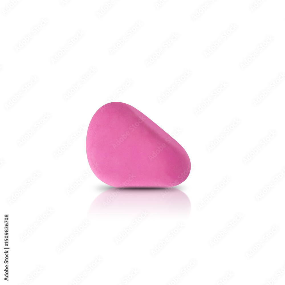 Stationery eraser on a white background Stationery eraser on a white background