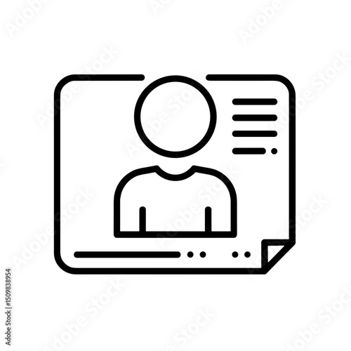 User profile icon representing personal identification information  