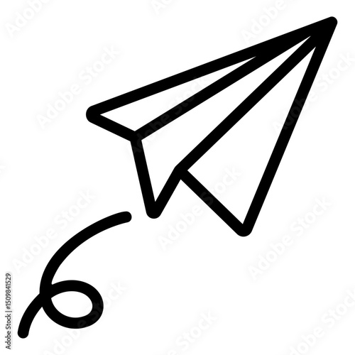 paper plane Line Icon