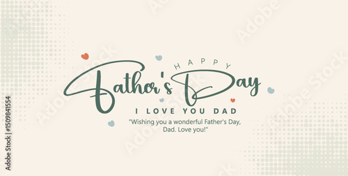 Father and Daughter Celebrating Father's Day with Love and Warm Smiles