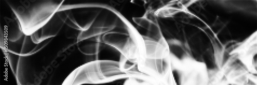 Grunge halftone overlay background with smoke or fire motion texture. Vector backdrop design template and creative projects