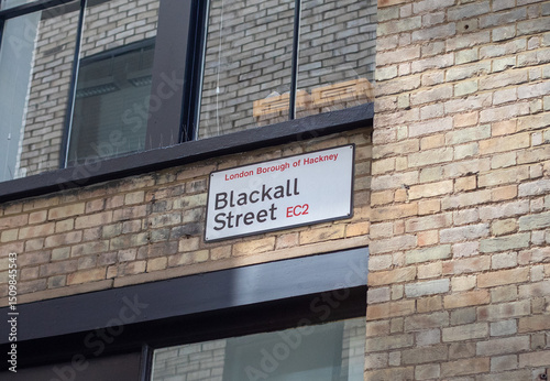 Blackall Street Sign in Hackney, London