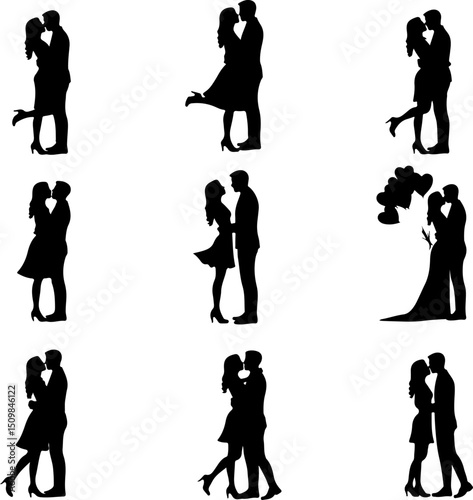 Romantic Couple Art Vector Collection  bundle
