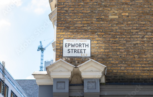 Epworth Street Sign in London