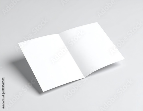 Blank brochure mockup