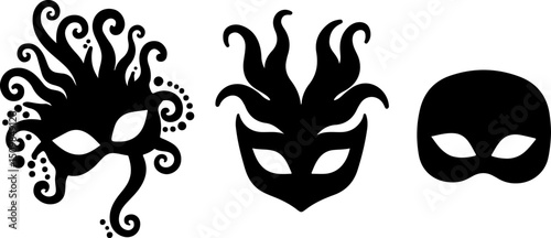 Ornate Carnival Masks vector design