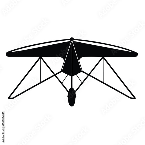 ultralight aircraft vector on white background
