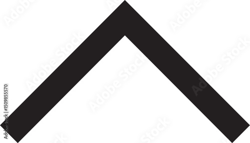 Upward pointing chevron arrow icon