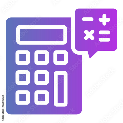 calculator Gradient icon