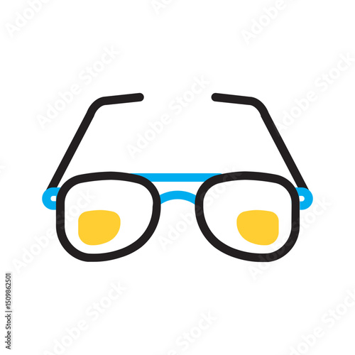 Vector multi color icon for Glasses