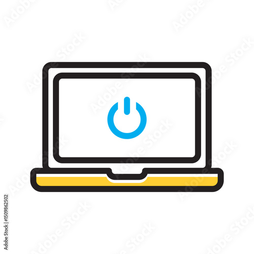 Vector multi color icon for Log off