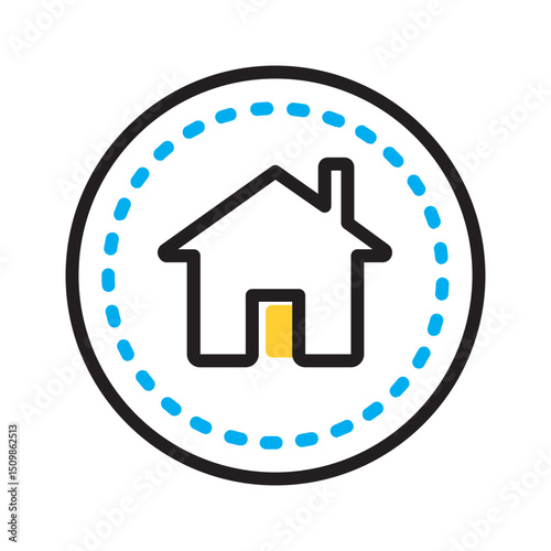 Vector multi color icon for Main menu