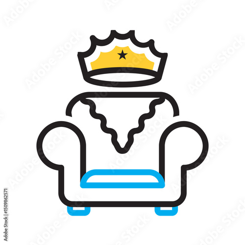 Vector multi color icon for Premiere