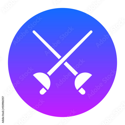 Fencing Sports Icon