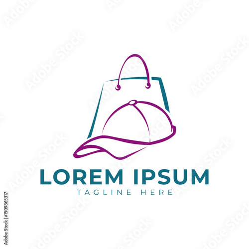 Shop Hat Logo Vector Icon Illustration
