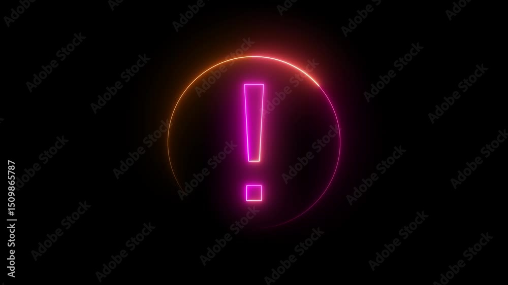 Glowing neon sign horizontal animation sine video on black background Glowing neon sign horizontal animation sine video on black background