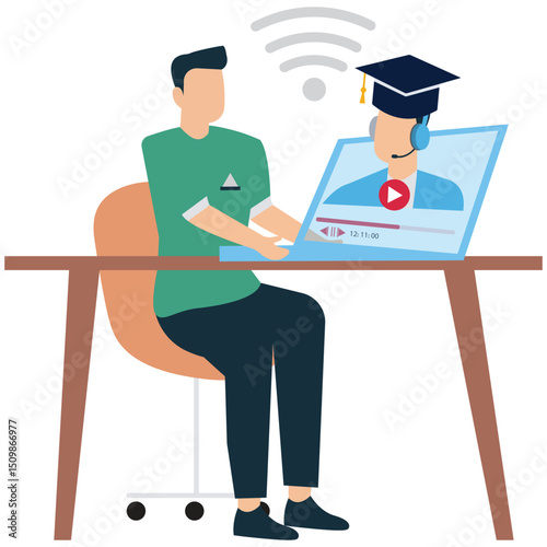 Students Attending Online Classes