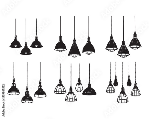 vector illustration of a set of abstract symbols
